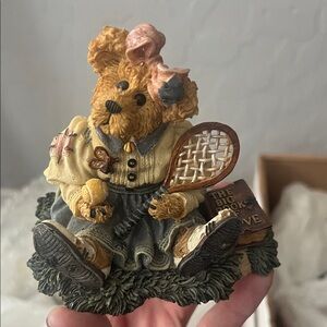 Boyd’s Bear Charming Bear Figurine with Tennis Racket